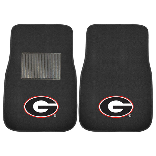 Fanmats - University of Georgia 2-pc Embroidered Car Mat Set 17''x25.5''