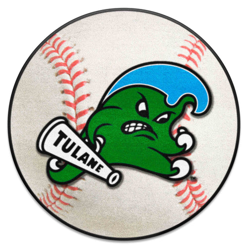 Fanmats - Tulane University Baseball Mat 27'' diameter
