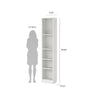 Basic Tall Wide 5 Shelf Bookcase, White - Tvilum