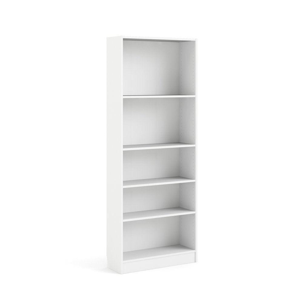 Basic Tall Wide 5 Shelf Bookcase, White - Tvilum