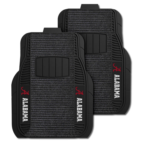 Fanmats - University of Alabama 2-pc Deluxe Car Mat Set 21''x27''