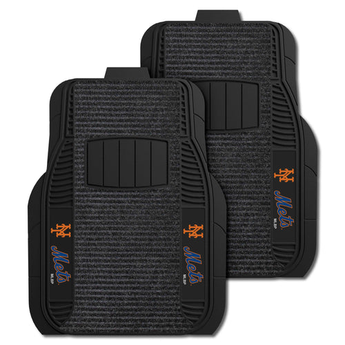 Fanmats - MLB - New York Mets 2-pc Deluxe Car Mat Set 21''x27''