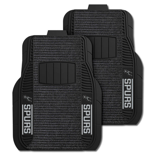 Fanmats - NBA - San Antonio Spurs 2-pc Deluxe Car Mat Set 21''x27''
