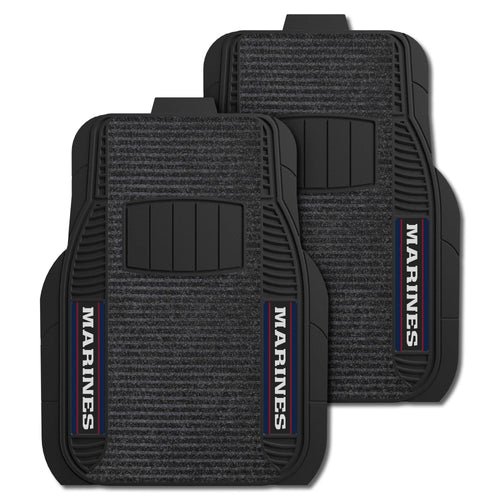 Fanmats - U.S. Marines 2-pc Deluxe Car Mat Set 21''x27''