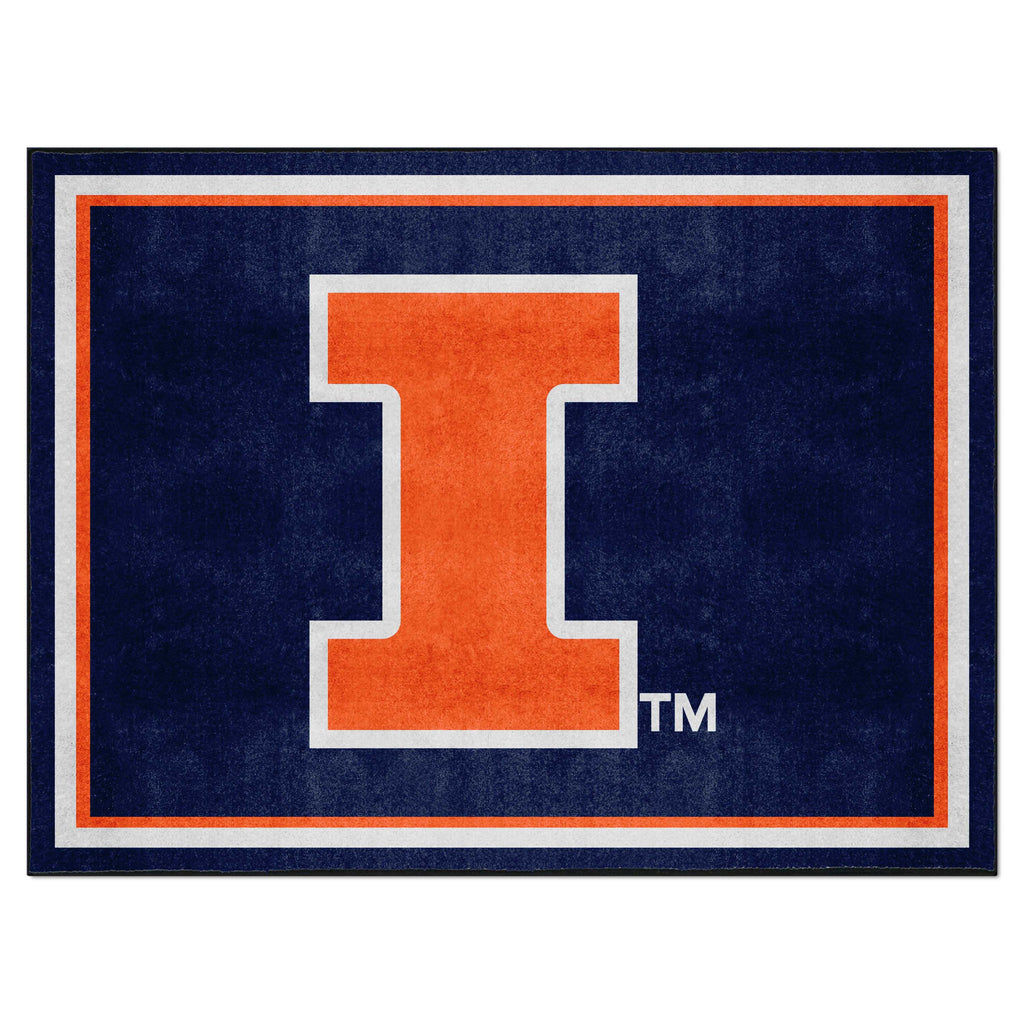 Fanmats - University of Illinois 8x10 Rug 87''x117''
