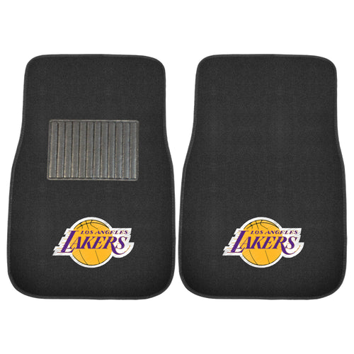 Fanmats - NBA - Los Angeles Lakers 2-pc Embroidered Car Mat Set 17''x25.5''