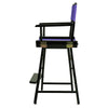 24'' Director's Chair Black Frame-Purple Canvas - Casual Home