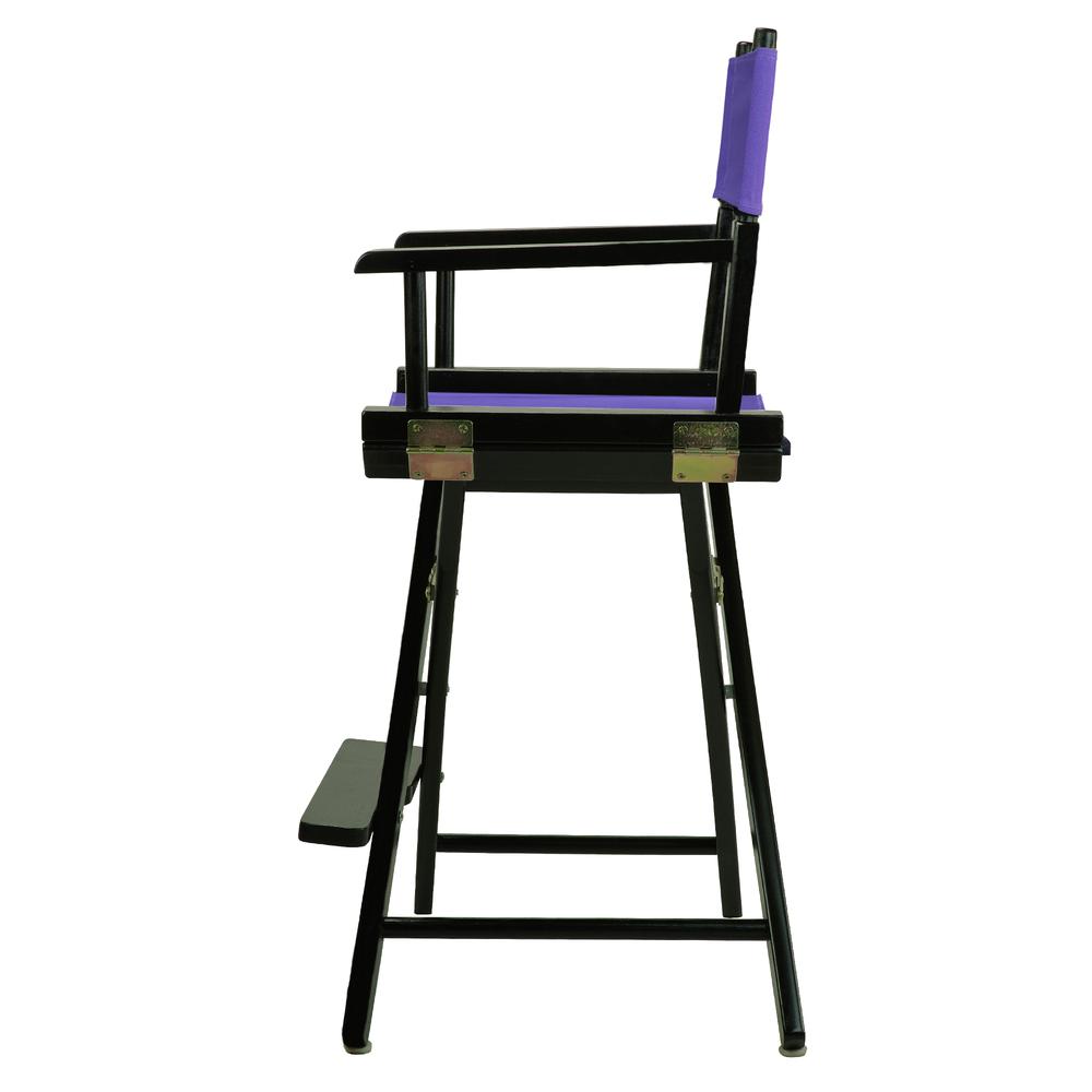 24'' Director's Chair Black Frame-Purple Canvas - Casual Home