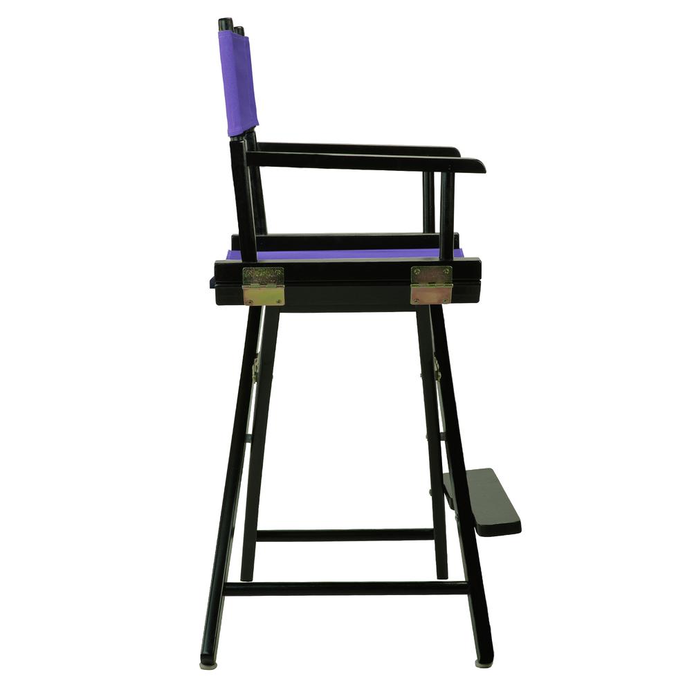 24'' Director's Chair Black Frame-Purple Canvas - Casual Home