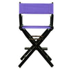 24'' Director's Chair Black Frame-Purple Canvas - Casual Home