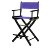 24'' Director's Chair Black Frame-Purple Canvas - Casual Home