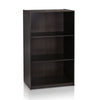 Basic 3-Tier Bookcase Storage Shelves, Espresso - Furinno