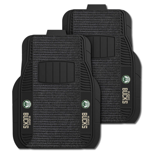 Fanmats - NBA - Milwaukee Bucks 2-pc Deluxe Car Mat Set 21''x27''