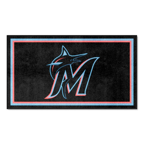 Fanmats - MLB - Miami Marlins 3x5 Rug 36''x 60''