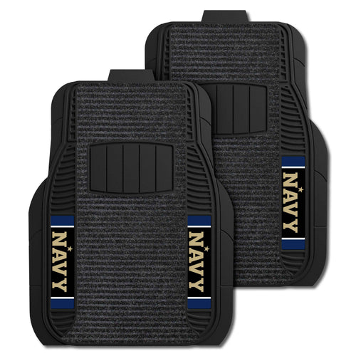 Fanmats - U.S. Naval Academy 2-pc Deluxe Car Mat Set 21''x27''