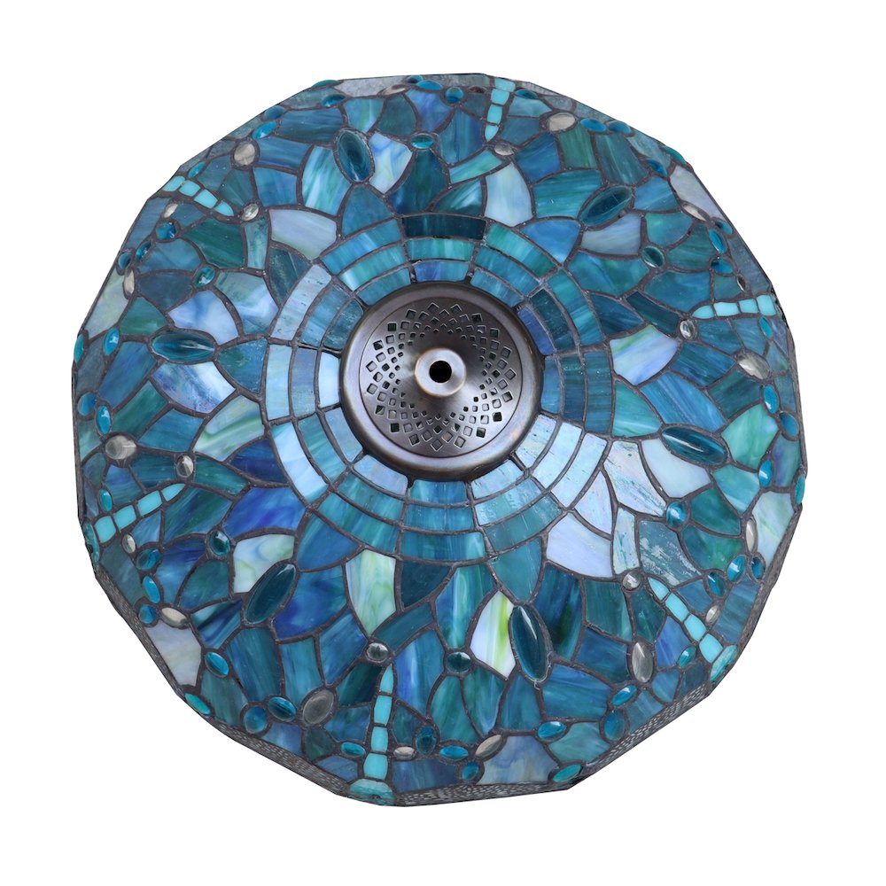 Sunniva Dragonfly Tiffany-Style 3-Light Double Lit Table Lamp 16'' Shade - CHLOE Lighting