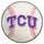 Fanmats - Texas Christian University Baseball Mat 27'' diameter