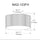 1 Light Flush Mount in Polished Chrome w/ Fluted Glass - Dainolite