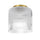 1 Light Flush Mount in Aged Brass w/ Fluted Glass - Dainolite