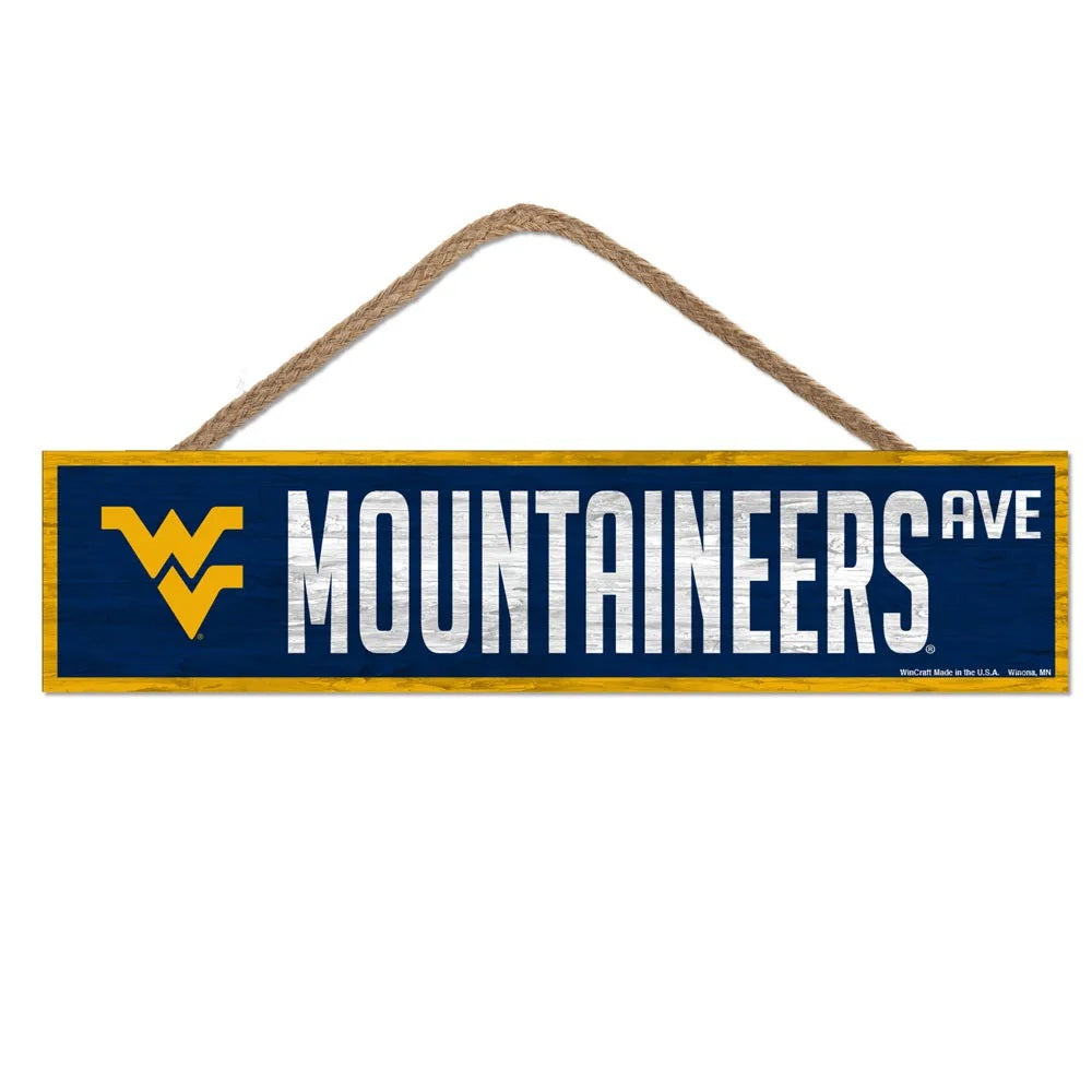 West Virginia Mountaineers Sign 4x17 Wood Avenue Design - 20