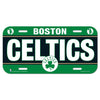 Boston Celtics License Plate Plastic - 0.25