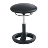 Twixt Desk Height Ergonomic Stool, 22.5'' Seat Height, Supports up to 250 lbs., Black Seat/Black Back, Black Base - Safco