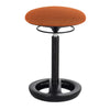 Twixt Desk Height Ergonomic Stool, 22.5'' Seat Height, Supports up to 250 lbs., Orange Seat/Orange Back, Black Base - Safco