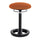 Twixt Desk Height Ergonomic Stool, 22.5'' Seat Height, Supports up to 250 lbs., Orange Seat/Orange Back, Black Base - Safco