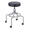 Safco High Base Screw Lift Lab Stool - 250 lb Load Capacity - 25'' x 25'' x 33'' - Black
