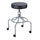 Safco High Base Screw Lift Lab Stool - 250 lb Load Capacity - 25'' x 25'' x 33'' - Black