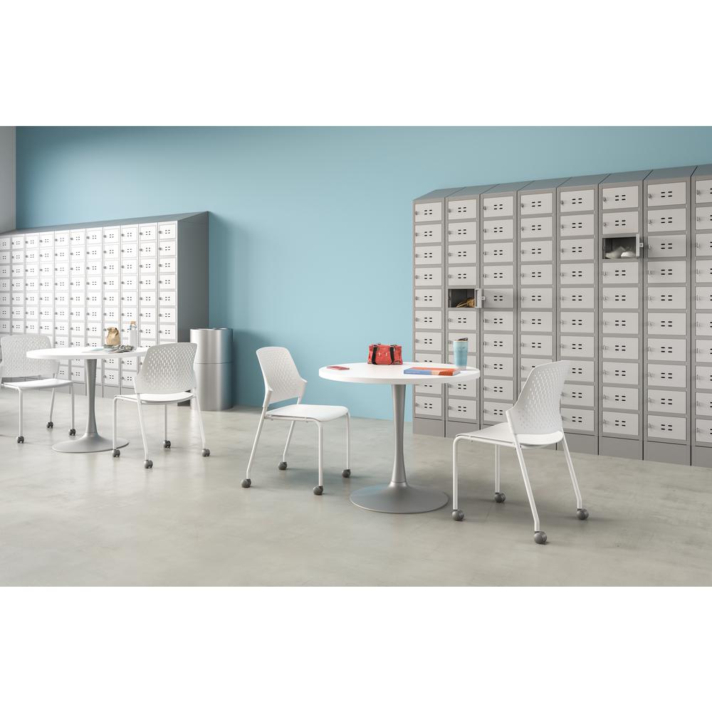 Triple Continuous Metal Locker Base Addition 35''W x 16''D x 5.75''H - Gray - Safco