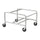 Sled Base Stack Chair Cart - 500.00 lb Capacity - 4 x 3'' Caster - Steel - 23.5'' x 27.5'' x 17.0'' - Silver - Safco
