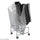 Sled Base Stack Chair Cart - 500.00 lb Capacity - 4 x 3'' Caster - Steel - 23.5'' x 27.5'' x 17.0'' - Silver - Safco