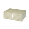Safco 5-Drawer Steel Flat Files & Base - 40.4'' x 16.5'' x 29.4'' - 5 x Drawer(s) for File - Stackable - Sand - Powder Coated - Steel - Recycled