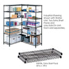 Safco Industrial Wire Extra Shelve - 36'' x 18'' x 1.5'' - 2 x Shelf(ves) - 1000 lb Load Capacity - Leveling Glide - Black - Powder Coated - Steel - Assembly Required