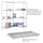 Safco Extra Shelf Pack - 48'' x 18'' x 1.5'' - 2 x Shelf(ves) - 1250 lb Load Capacity - Gray - Powder Coated - Steel