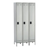 Single Tier Locker 3 Column Gray - Safco