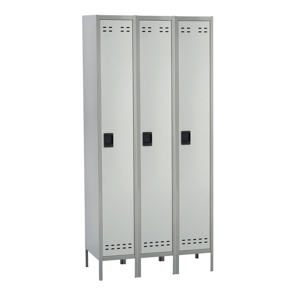 Single Tier Locker 3 Column Gray - Safco