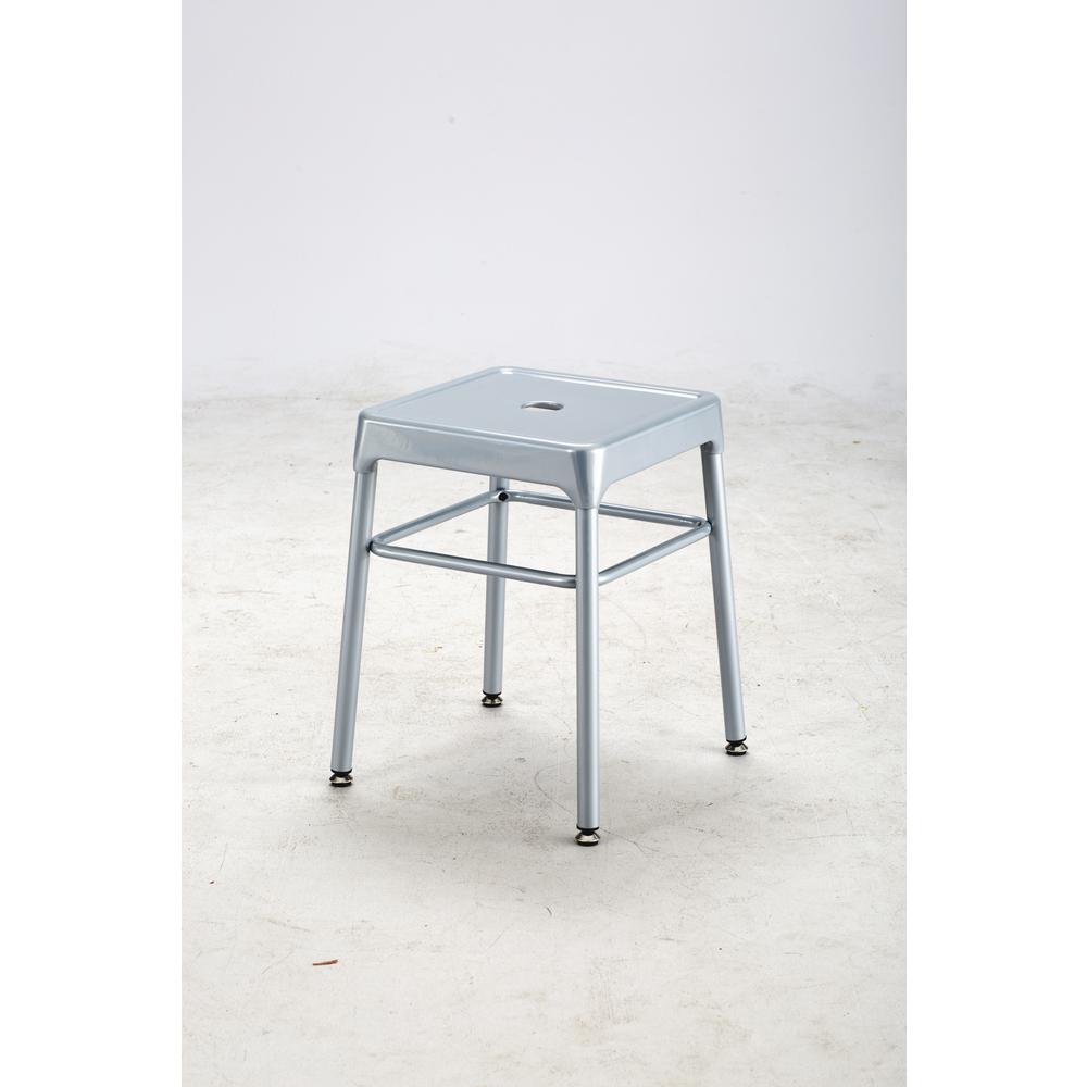 Safco® Steel Guest Stool Silver