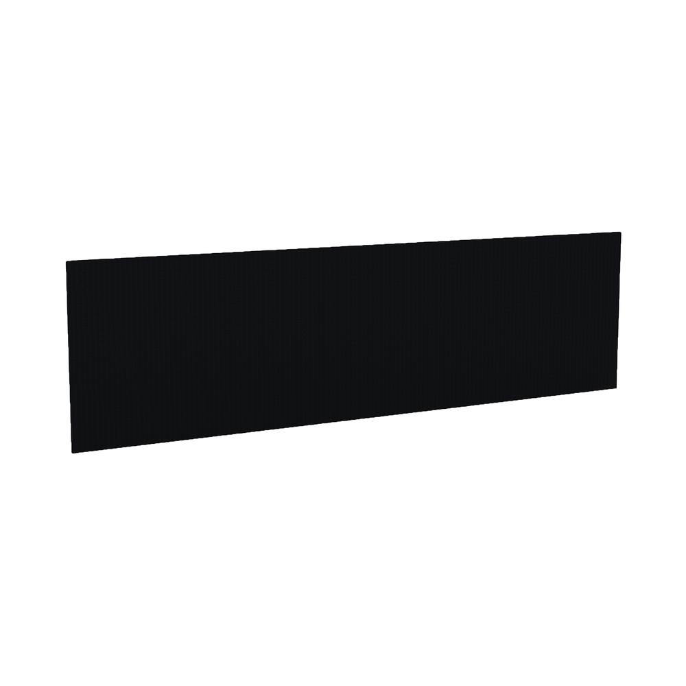 Mayline Aberdeen Fabric Tack Panel - 0.5'' x 69.6'' x 19.3'' - Fluted Edge - Material: Particleboard - Finish: Black, Laminate