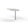 Curved Desk Extension (Right), Textured Sea Salt - Safco