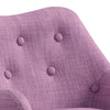 Fenix 19.5''W Pink Linen Kids Chair with Button Tufted Back and Wooden Legs - Lilola Home
