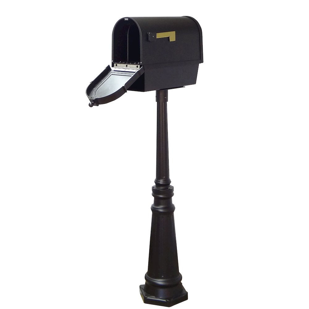 Curbside Mailbox with Newspaper Tube and Tacoma Mailbox with Direct Burial Kit - Special Lite Products