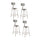 (4 Pack) NPS® 24''Heavy Duty Vinyl Padded Steel Stool With Backrest, Grey - National Public Seating