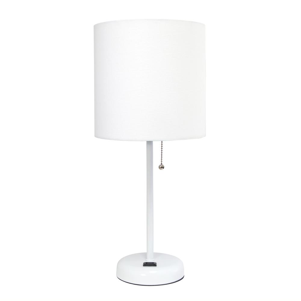 Creekwood Home Oslo 19.5'' Table Desk Lamp in White
