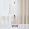23.25'' Contemporary Rippled Colored Glass Bedside Desk Table Lamp - Lalia Home