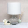 17.75''Engraved Honeycomb Glass Table Desk Lamp - Lalia Home