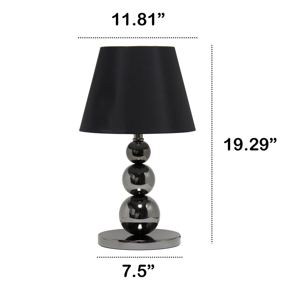 19.29'' Modern and  Fashionable Stacked Ball Table Lamp, Black - Lalia Home