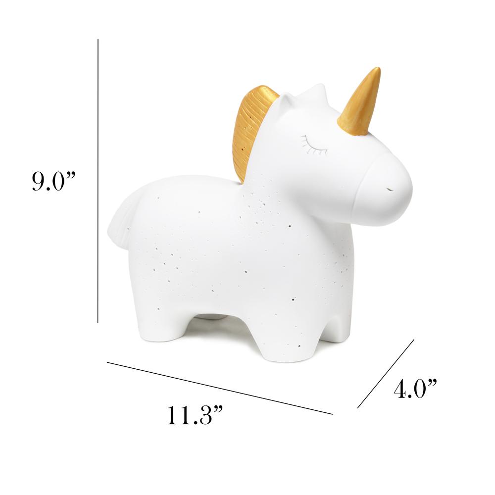 Porcelain Unicorn Shaped Table Lamp - Simple Designs