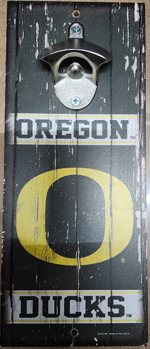 Oregon Ducks Sign Wood 5x11 Bottle Opener Alternate - 14